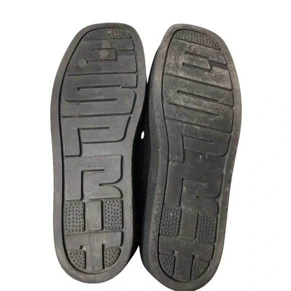 Vtg 90's Y2K Esprit Suede Loafer Black Platform Square Toe Sz 6.5 Retro Grunge - Picture 8 of 10